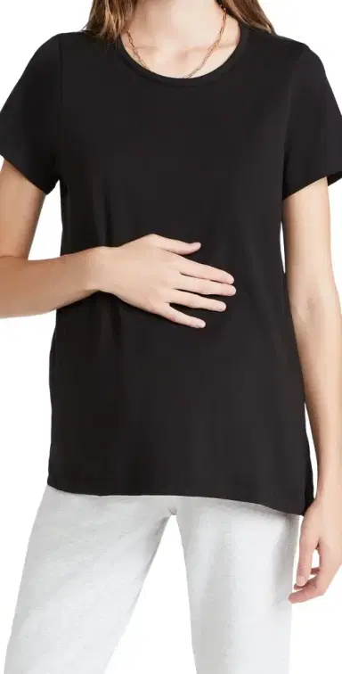 Hatch The Luxe Nursing Tee Black 1 | Thumbnail 1 Hatch The Luxe Nursing Tee Black 1 | Thumbnail 1