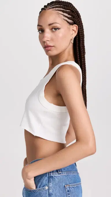 A.L.C. A.L.C. Halsey Tank White | Thumbnail 4 A.L.C. A.L.C. Halsey Tank White | Thumbnail 4