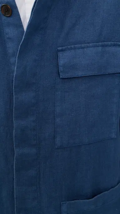 Alex Mill Jared Work Jacket In Linen French Navy | Thumbnail 6 Alex Mill Jared Work Jacket In Linen French Navy | Thumbnail 6