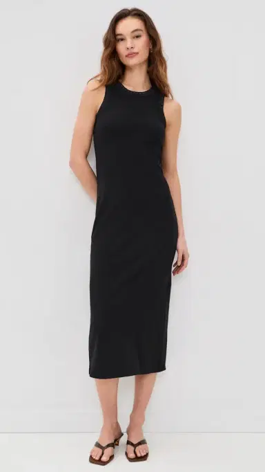 Z Supply Clarke Midi Dress Black | Thumbnail 2 Z Supply Clarke Midi Dress Black | Thumbnail 2
