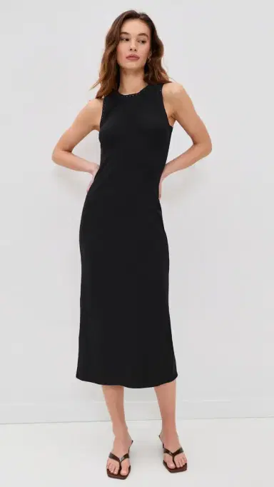 Z Supply Clarke Midi Dress Black | Thumbnail 5 Z Supply Clarke Midi Dress Black | Thumbnail 5