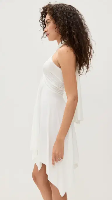 Norma Kamali Convertible Dress Cream | Thumbnail 4 Norma Kamali Convertible Dress Cream | Thumbnail 4