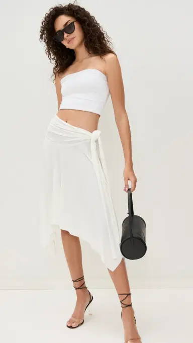 Norma Kamali Convertible Dress Cream | Thumbnail 5 Norma Kamali Convertible Dress Cream | Thumbnail 5