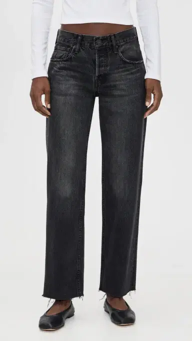 MOUSSY VINTAGE MV Glencoe Straight Jeans Black | Thumbnail 2 MOUSSY VINTAGE MV Glencoe Straight Jeans Black | Thumbnail 2