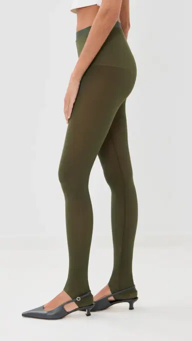 WARDROBE.NYC WARDROBE. NYC Sheer Stirrup Leggings Military | Thumbnail 5 WARDROBE.NYC WARDROBE. NYC Sheer Stirrup Leggings Military | Thumbnail 5