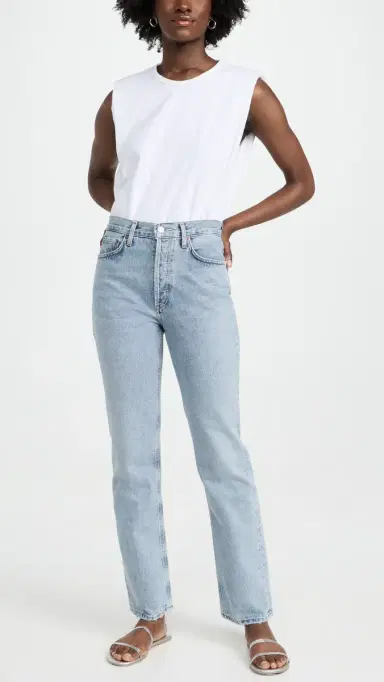 AGOLDE Lana Mid Rise Straight Jeans Riptide | Thumbnail 5 AGOLDE Lana Mid Rise Straight Jeans Riptide | Thumbnail 5