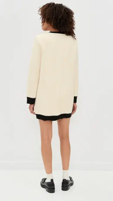 LE BOP Parker Gold Button Sweater Mini Dress | Thumbnail 3 LE BOP Parker Gold Button Sweater Mini Dress | Thumbnail 3