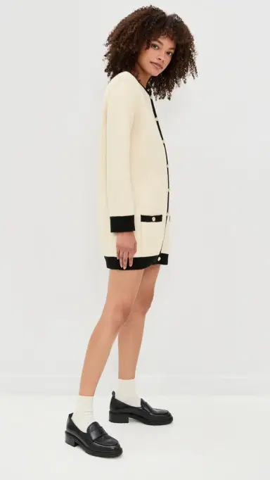 LE BOP Parker Gold Button Sweater Mini Dress | Thumbnail 5 LE BOP Parker Gold Button Sweater Mini Dress | Thumbnail 5