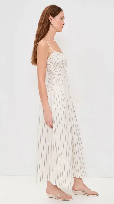 Faithfull Araceli Maxi Dress Fiori Stripe Lemon 8 | Thumbnail 4 Faithfull Araceli Maxi Dress Fiori Stripe Lemon 8 | Thumbnail 4