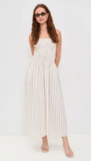 Faithfull Araceli Maxi Dress Fiori Stripe Lemon 8 | Thumbnail 5 Faithfull Araceli Maxi Dress Fiori Stripe Lemon 8 | Thumbnail 5