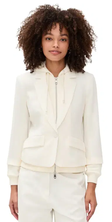 Cinq à Sept Zip Up Le Petit Khloe Blazer Ivory/Ivory 6 | Thumbnail 1 Cinq à Sept Zip Up Le Petit Khloe Blazer Ivory/Ivory 6 | Thumbnail 1