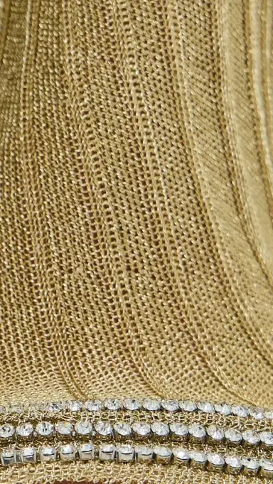 SIMKHAI Zelda ong Sleeve Mini Dress Gold | Thumbnail 6 SIMKHAI Zelda ong Sleeve Mini Dress Gold | Thumbnail 6