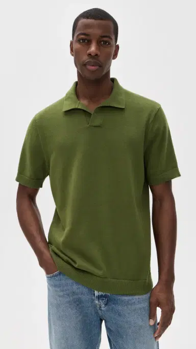 Katin herman Knit Polo hirt Olive | Thumbnail 2 Katin herman Knit Polo hirt Olive | Thumbnail 2