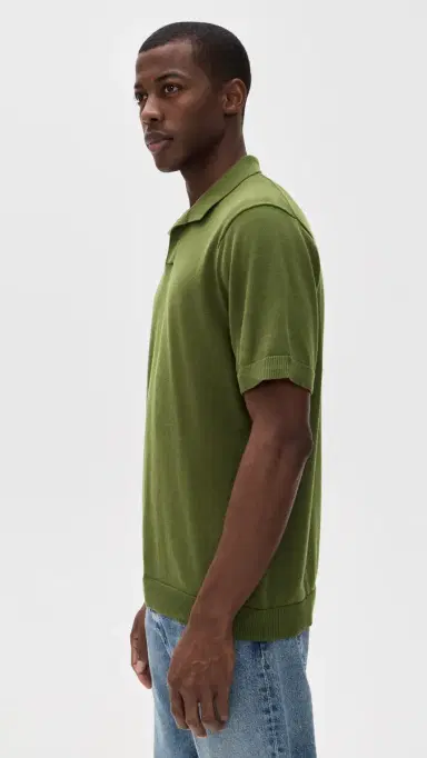 Katin herman Knit Polo hirt Olive | Thumbnail 4 Katin herman Knit Polo hirt Olive | Thumbnail 4