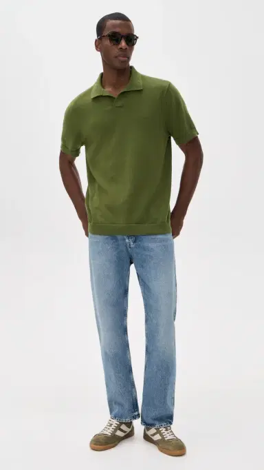 Katin herman Knit Polo hirt Olive | Thumbnail 5 Katin herman Knit Polo hirt Olive | Thumbnail 5