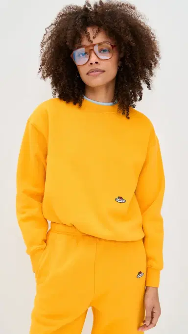 Hommegirls Homme Girls x Fruit of the Loom Crew Neck Sweatshirt Yellow | Thumbnail 3 Hommegirls Homme Girls x Fruit of the Loom Crew Neck Sweatshirt Yellow | Thumbnail 3