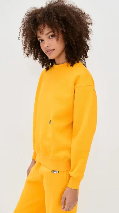 Hommegirls Homme Girls x Fruit of the Loom Crew Neck Sweatshirt Yellow | Thumbnail 5 Hommegirls Homme Girls x Fruit of the Loom Crew Neck Sweatshirt Yellow | Thumbnail 5