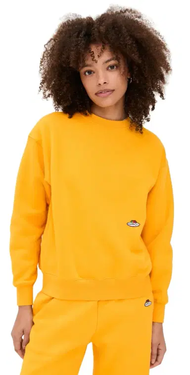 Hommegirls Homme Girls x Fruit of the Loom Crew Neck Sweatshirt Yellow | Thumbnail 1 Hommegirls Homme Girls x Fruit of the Loom Crew Neck Sweatshirt Yellow | Thumbnail 1