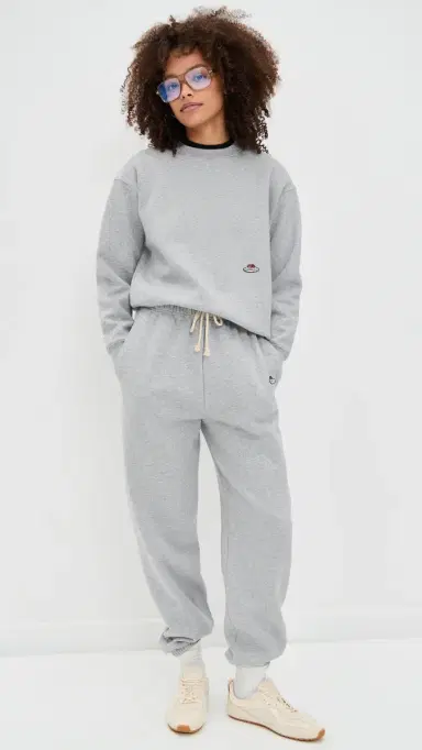 Hommegirls Homme Girls x Fruit of the Loom Crew Neck Sweatshirt Heather Grey | Thumbnail 5 Hommegirls Homme Girls x Fruit of the Loom Crew Neck Sweatshirt Heather Grey | Thumbnail 5