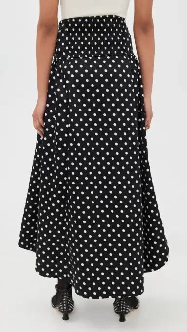 GANNI Printed Double Satin Corset Skirt Black | Thumbnail 3 GANNI Printed Double Satin Corset Skirt Black | Thumbnail 3
