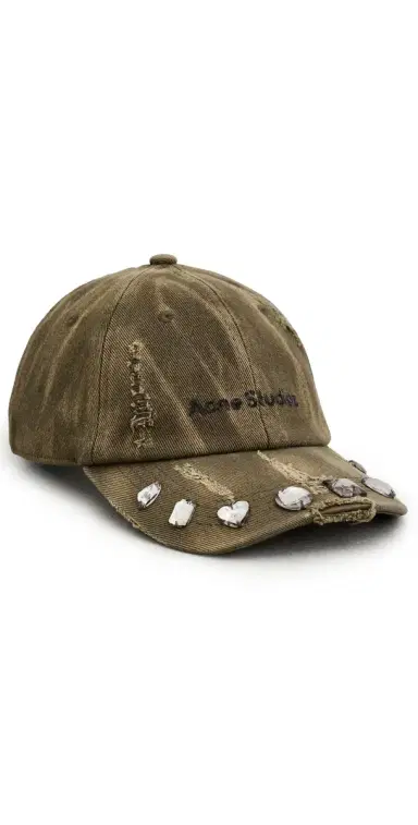 Acne Studios Carliy Crystal Brim Cap Hunter Green One Size | Thumbnail 1 Acne Studios Carliy Crystal Brim Cap Hunter Green One Size | Thumbnail 1