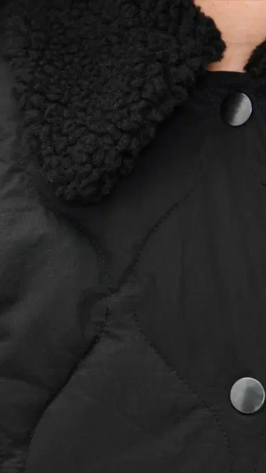 Alex Mill Anne Quilted Jacket In Nylon Black | Thumbnail 6 Alex Mill Anne Quilted Jacket In Nylon Black | Thumbnail 6