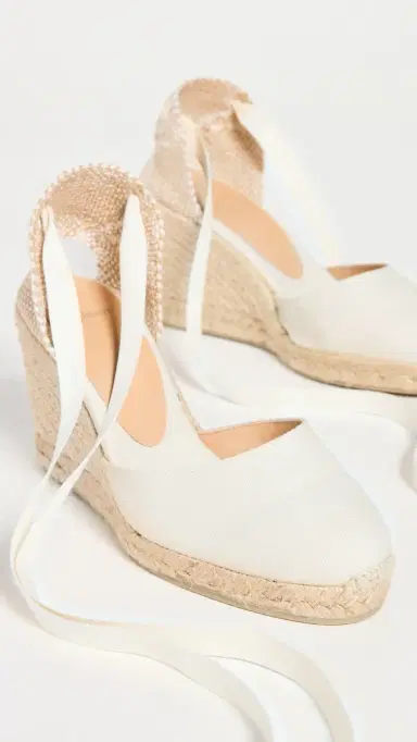 Castañer Carina Wedge Canvas Espadrilles White | Thumbnail 2 Castañer Carina Wedge Canvas Espadrilles White | Thumbnail 2