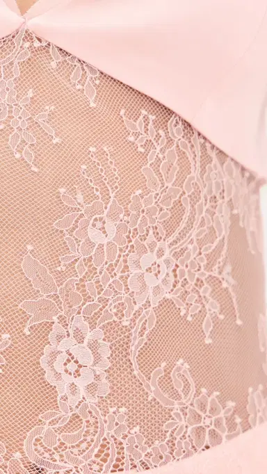 ALICE + OLIVIA Julietta Lace Trim Tank English Rose | Thumbnail 6 ALICE + OLIVIA Julietta Lace Trim Tank English Rose | Thumbnail 6