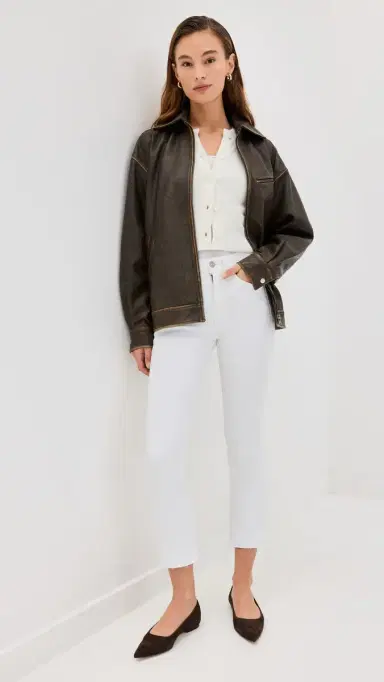 Veronica Beard Jean Carly Kick Flare Raw Hem Jeans White | Thumbnail 5 Veronica Beard Jean Carly Kick Flare Raw Hem Jeans White | Thumbnail 5