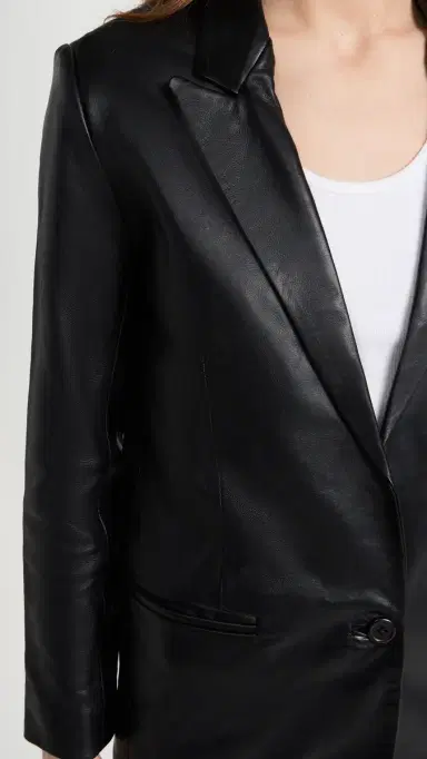 Sprwmn Leather Blazer Black | Thumbnail 6 Sprwmn Leather Blazer Black | Thumbnail 6