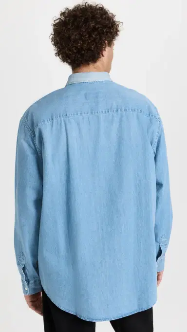 AMI Denim Shirt Used Blue/480 | Thumbnail 3 AMI Denim Shirt Used Blue/480 | Thumbnail 3