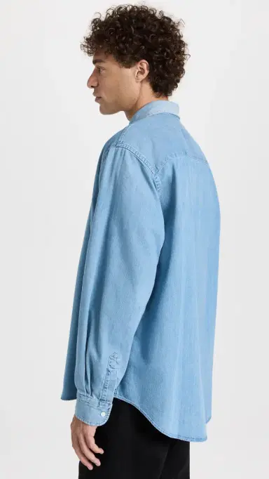 AMI Denim Shirt Used Blue/480 | Thumbnail 4 AMI Denim Shirt Used Blue/480 | Thumbnail 4