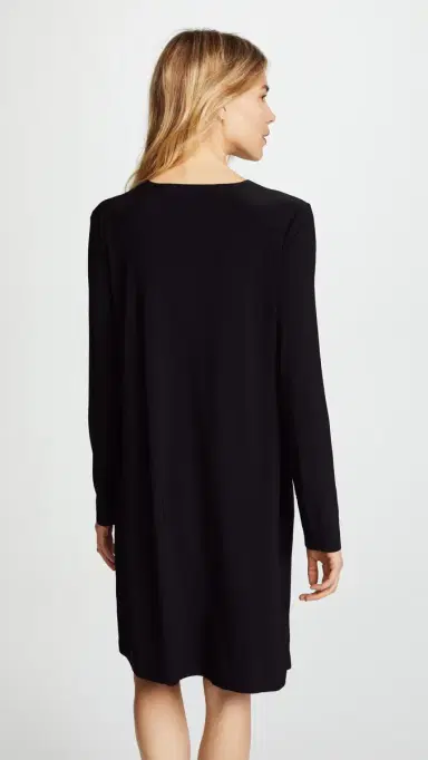 Norma Kamali Kamali Kulture Go Crew Neck Dress Black | Thumbnail 3 Norma Kamali Kamali Kulture Go Crew Neck Dress Black | Thumbnail 3