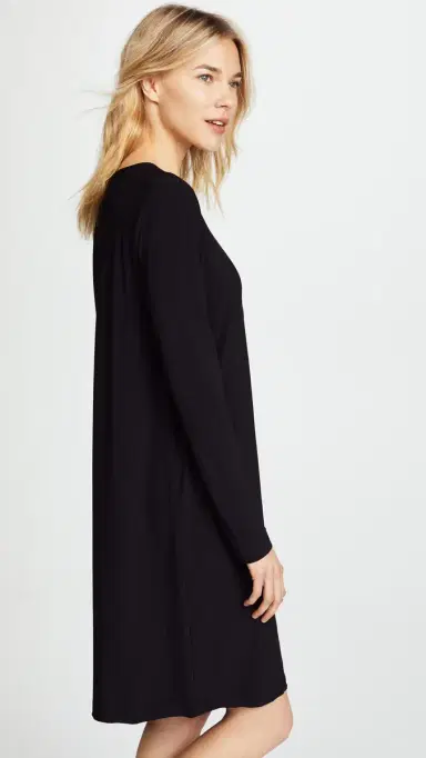Norma Kamali Kamali Kulture Go Crew Neck Dress Black | Thumbnail 4 Norma Kamali Kamali Kulture Go Crew Neck Dress Black | Thumbnail 4