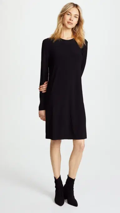 Norma Kamali Kamali Kulture Go Crew Neck Dress Black | Thumbnail 5 Norma Kamali Kamali Kulture Go Crew Neck Dress Black | Thumbnail 5