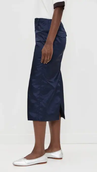 Sandy Liang Ravenna Skirt Navy | Thumbnail 4 Sandy Liang Ravenna Skirt Navy | Thumbnail 4