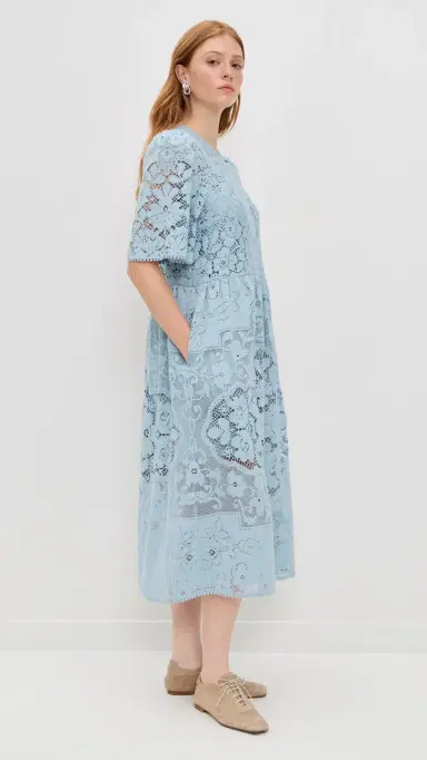 Sea Arianna ace Midi Dress Blue | Thumbnail 4 Sea Arianna ace Midi Dress Blue | Thumbnail 4