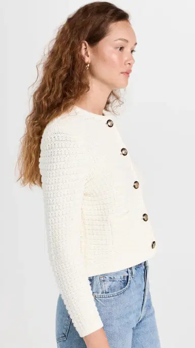 Ba&sh Gaspard Cardigan Ecru 3 | Thumbnail 4 Ba&sh Gaspard Cardigan Ecru 3 | Thumbnail 4