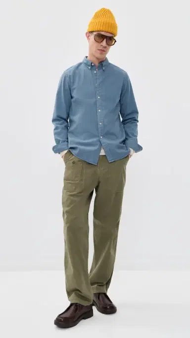 PS Paul Smith ong Sleeve Regular Fit Shirt Green-Blue | Thumbnail 5 PS Paul Smith ong Sleeve Regular Fit Shirt Green-Blue | Thumbnail 5