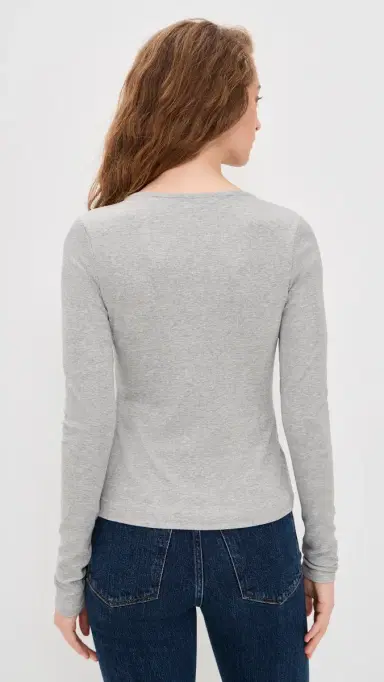 Favorite Daughter The Good Luck Long Sleeve Top Heather Grey L | Thumbnail 3 Favorite Daughter The Good Luck Long Sleeve Top Heather Grey L | Thumbnail 3