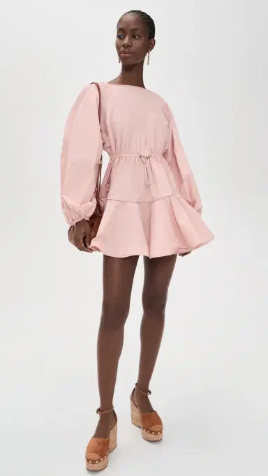 Zimmermann Alchemy Mini Dress Peach | Thumbnail 5 Zimmermann Alchemy Mini Dress Peach | Thumbnail 5
