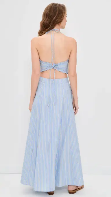 Line & Dot Tobie Midi Dress Blue L | Thumbnail 3 Line & Dot Tobie Midi Dress Blue L | Thumbnail 3