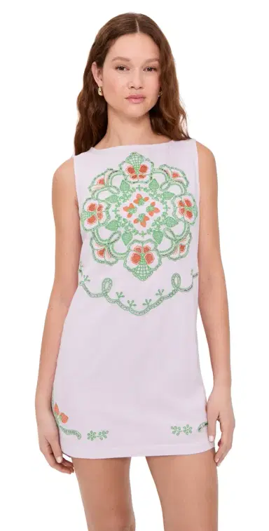 Free People Electric Garden Mini Dress Pale Orchid Combo | Thumbnail 1 Free People Electric Garden Mini Dress Pale Orchid Combo | Thumbnail 1