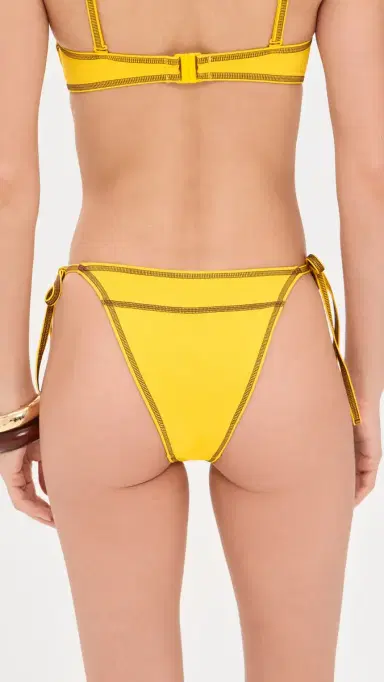 Staud Sisley Side Tie Bikini Bottoms unshine | Thumbnail 3 Staud Sisley Side Tie Bikini Bottoms unshine | Thumbnail 3