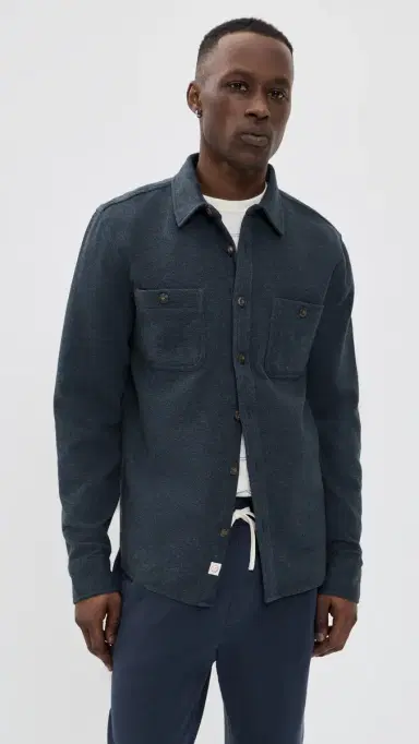 Marine Layer Pacifica Twill Shirt Navy | Thumbnail 2 Marine Layer Pacifica Twill Shirt Navy | Thumbnail 2