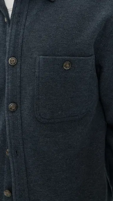 Marine Layer Pacifica Twill Shirt Navy | Thumbnail 6 Marine Layer Pacifica Twill Shirt Navy | Thumbnail 6