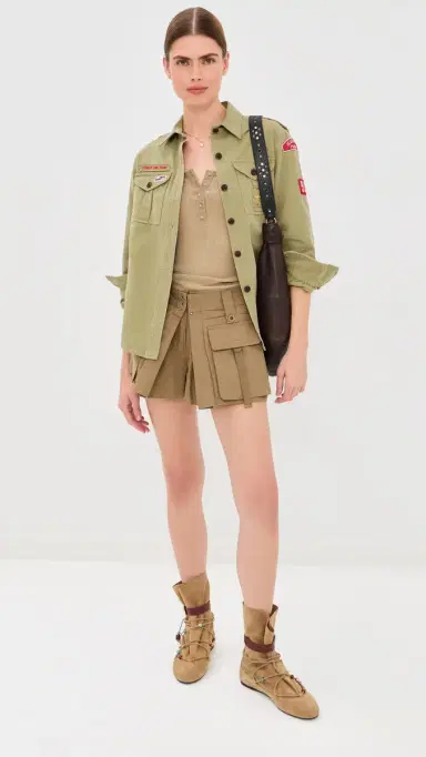 Isabel Marant Umberta Button Down Shirt Khaki | Thumbnail 5 Isabel Marant Umberta Button Down Shirt Khaki | Thumbnail 5