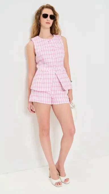 endless rose Tweed Top Jacket Pink/White S | Thumbnail 5 endless rose Tweed Top Jacket Pink/White S | Thumbnail 5