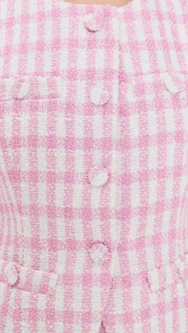 endless rose Tweed Top Jacket Pink/White S | Thumbnail 6 endless rose Tweed Top Jacket Pink/White S | Thumbnail 6