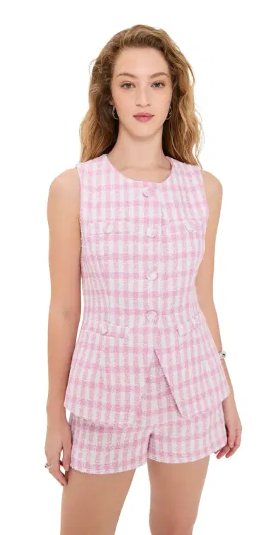 endless rose Tweed Top Jacket Pink/White S | Thumbnail 1 endless rose Tweed Top Jacket Pink/White S | Thumbnail 1